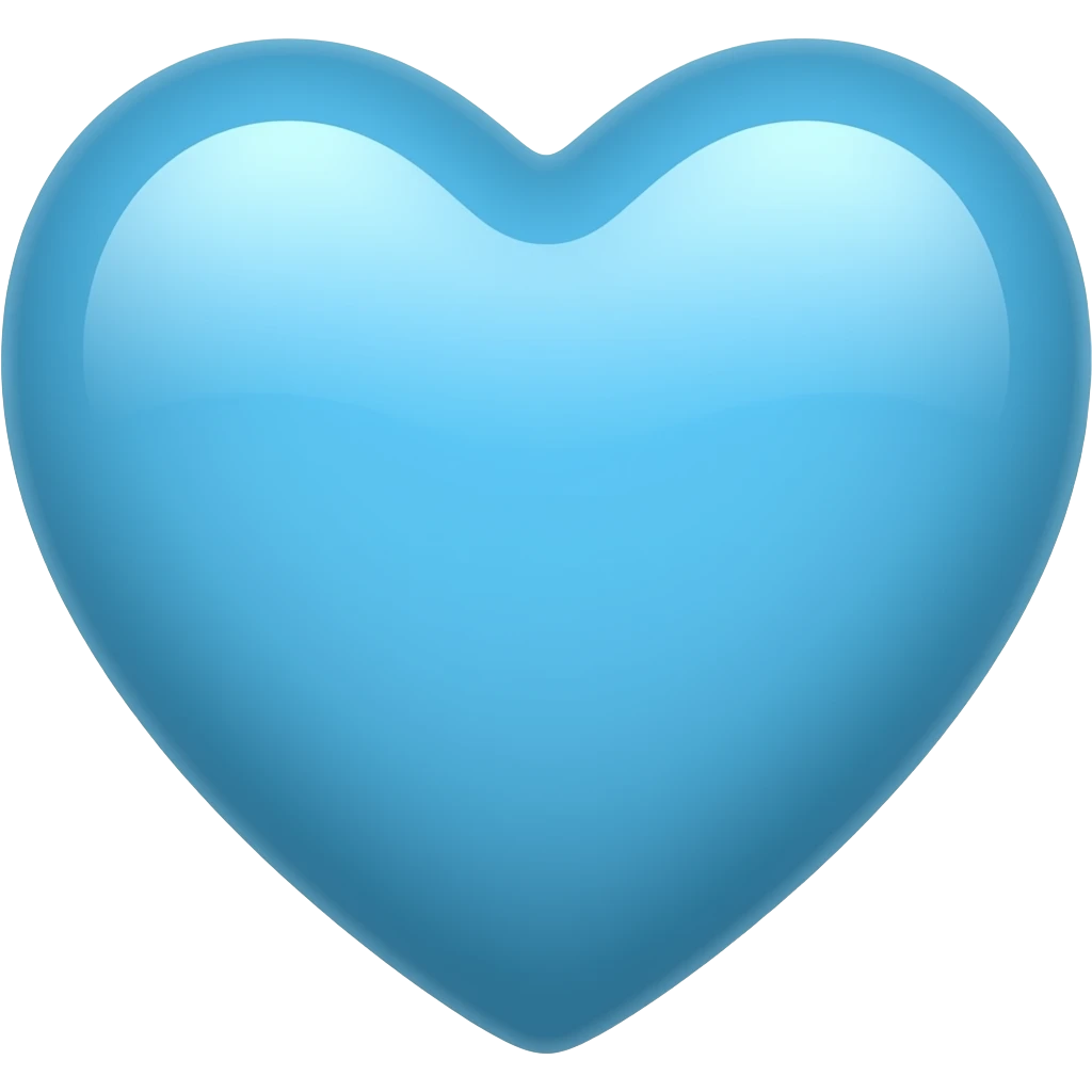 skyblue heart emoji