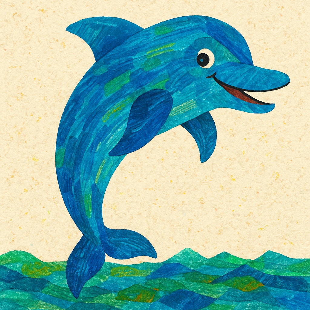 Eric carle dolphin emoji