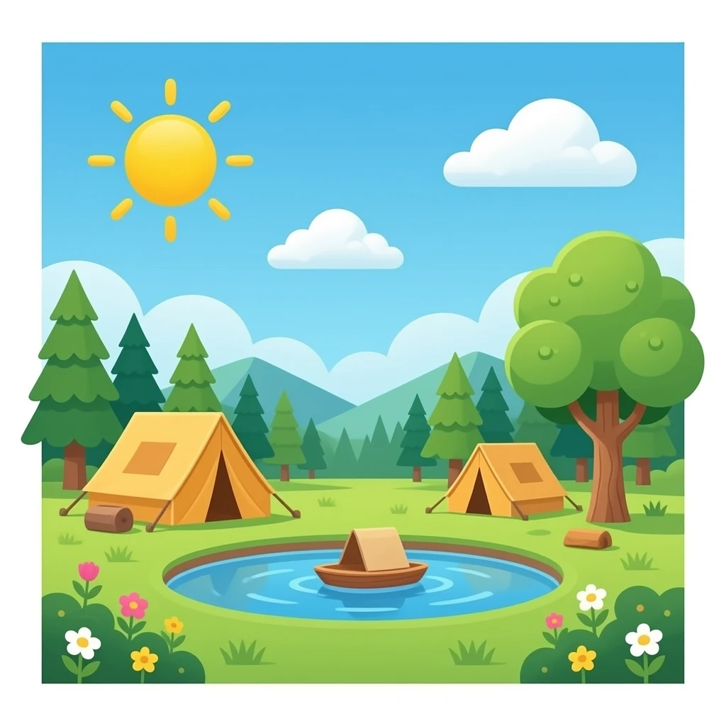 summer camp emoji