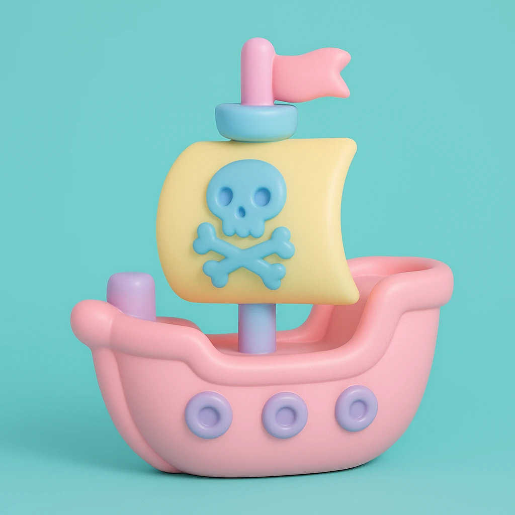 pirate ship emoji