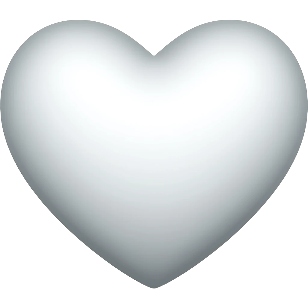 White heart emoji