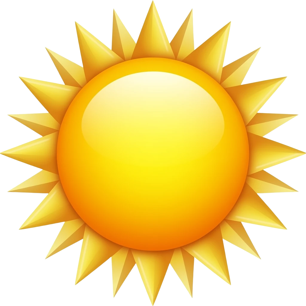 Sun emoji