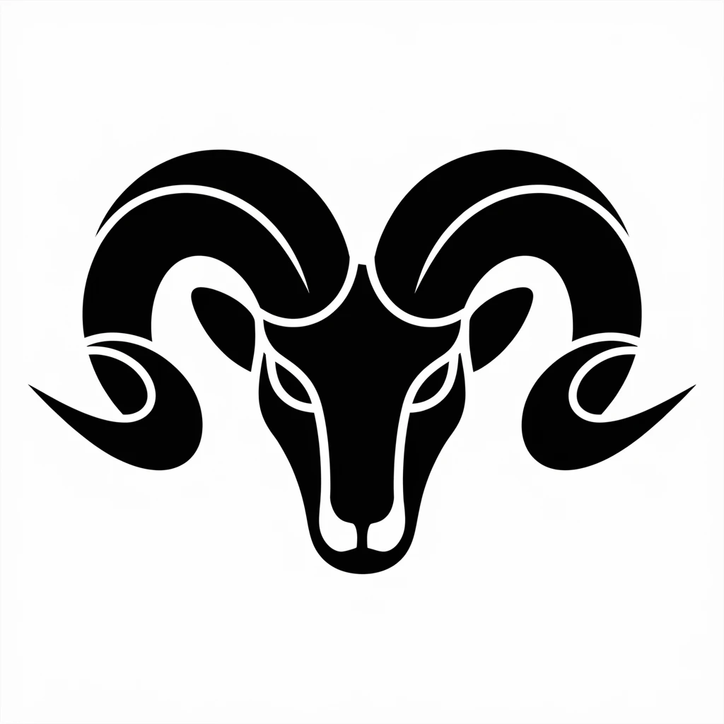 Ram icon black silhouette emoji
