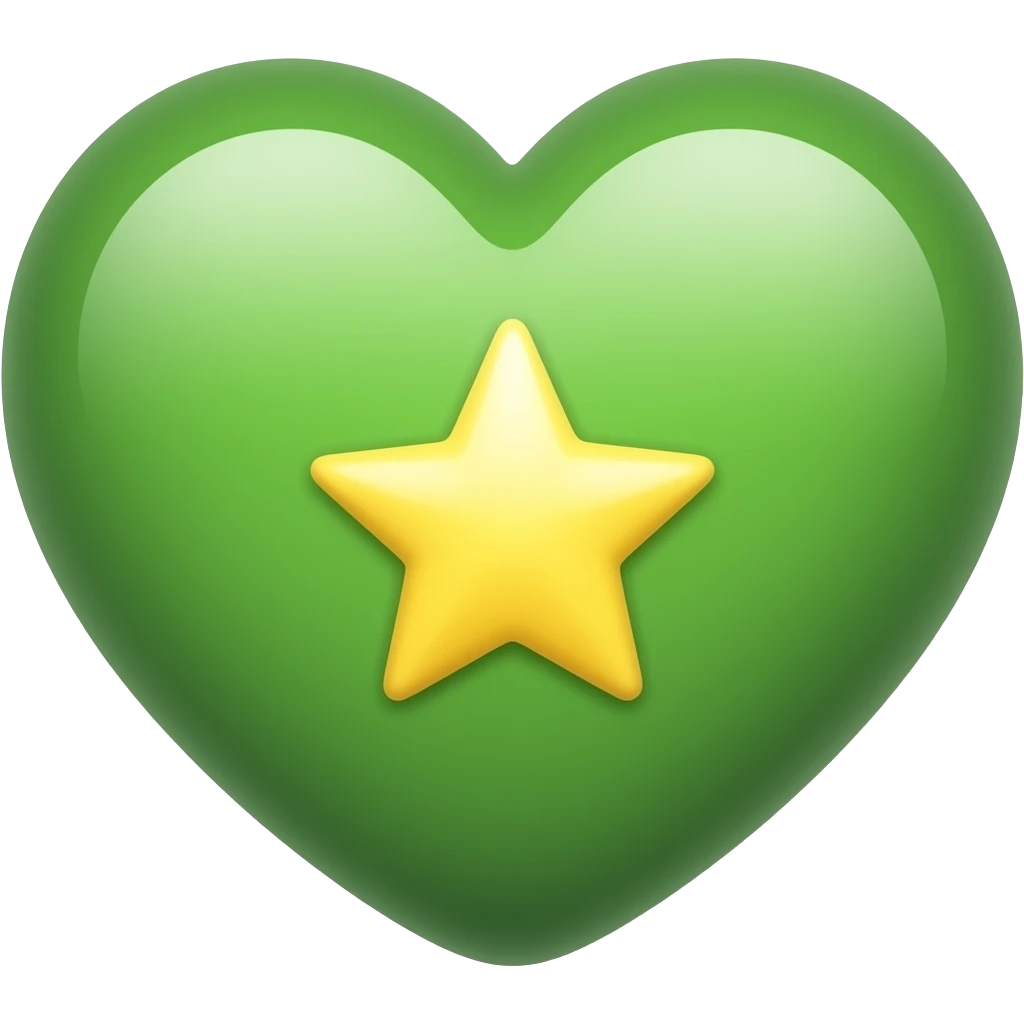 ‏𖦹💚🌟 emoji