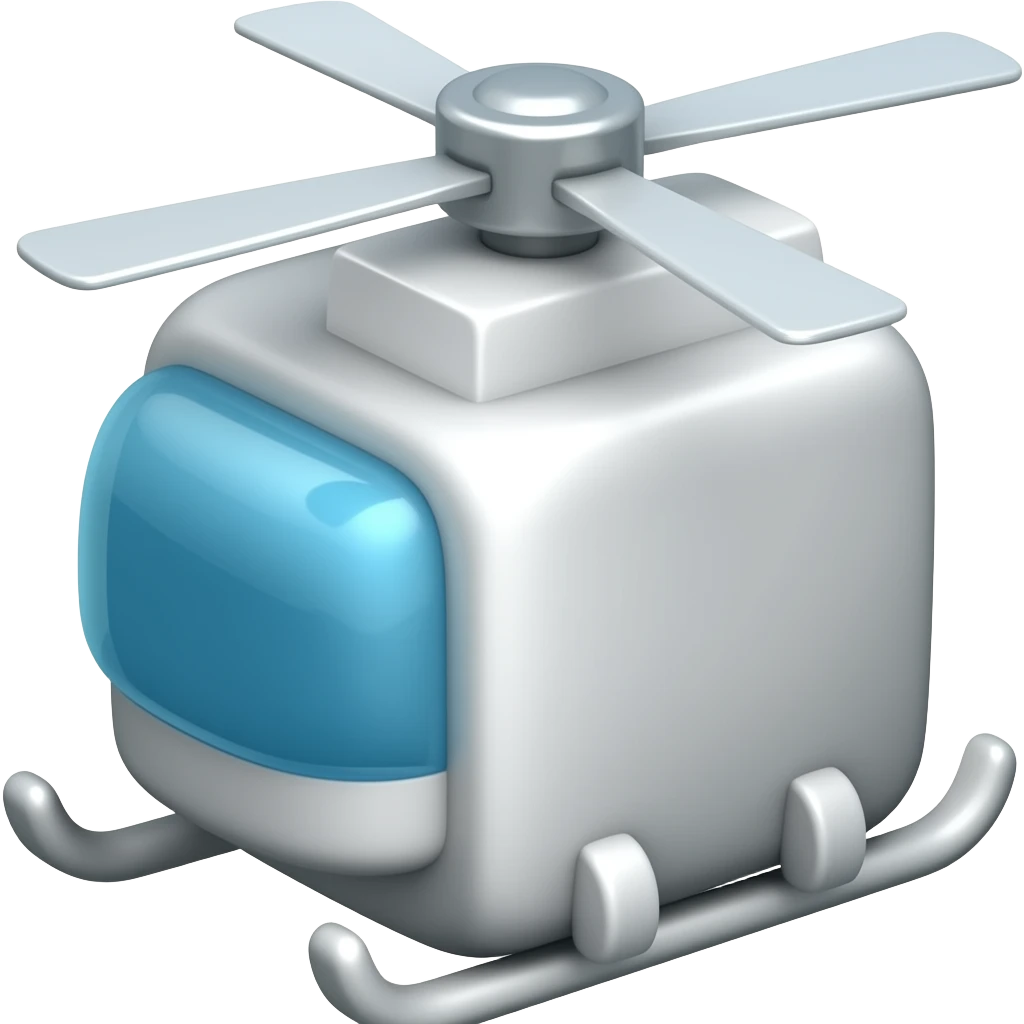Helicopter Cube emoji