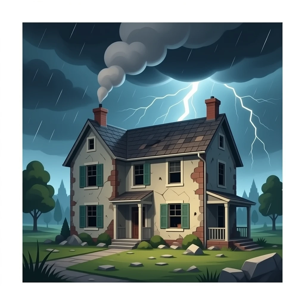 casa destruida emoji