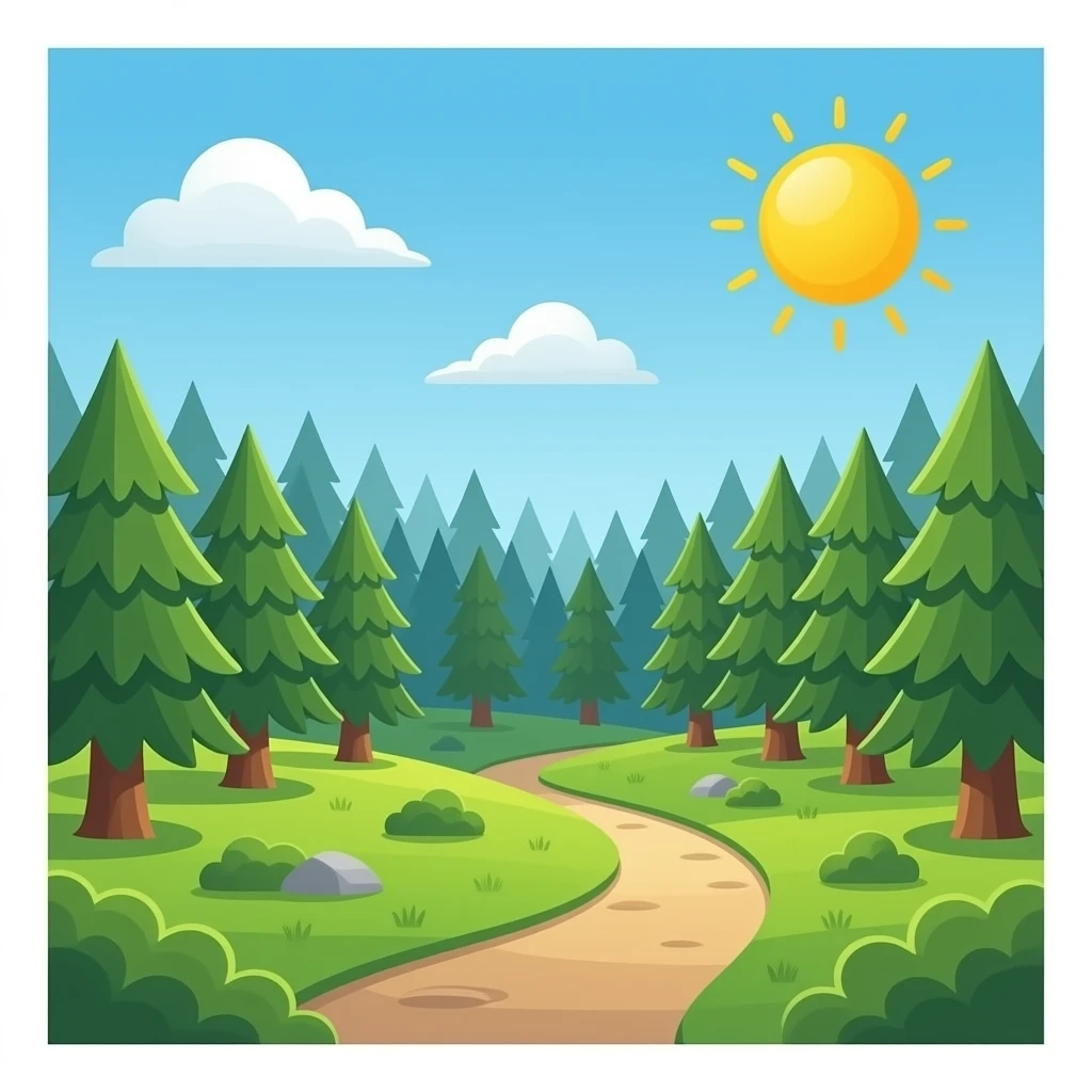 foto bosque emoji