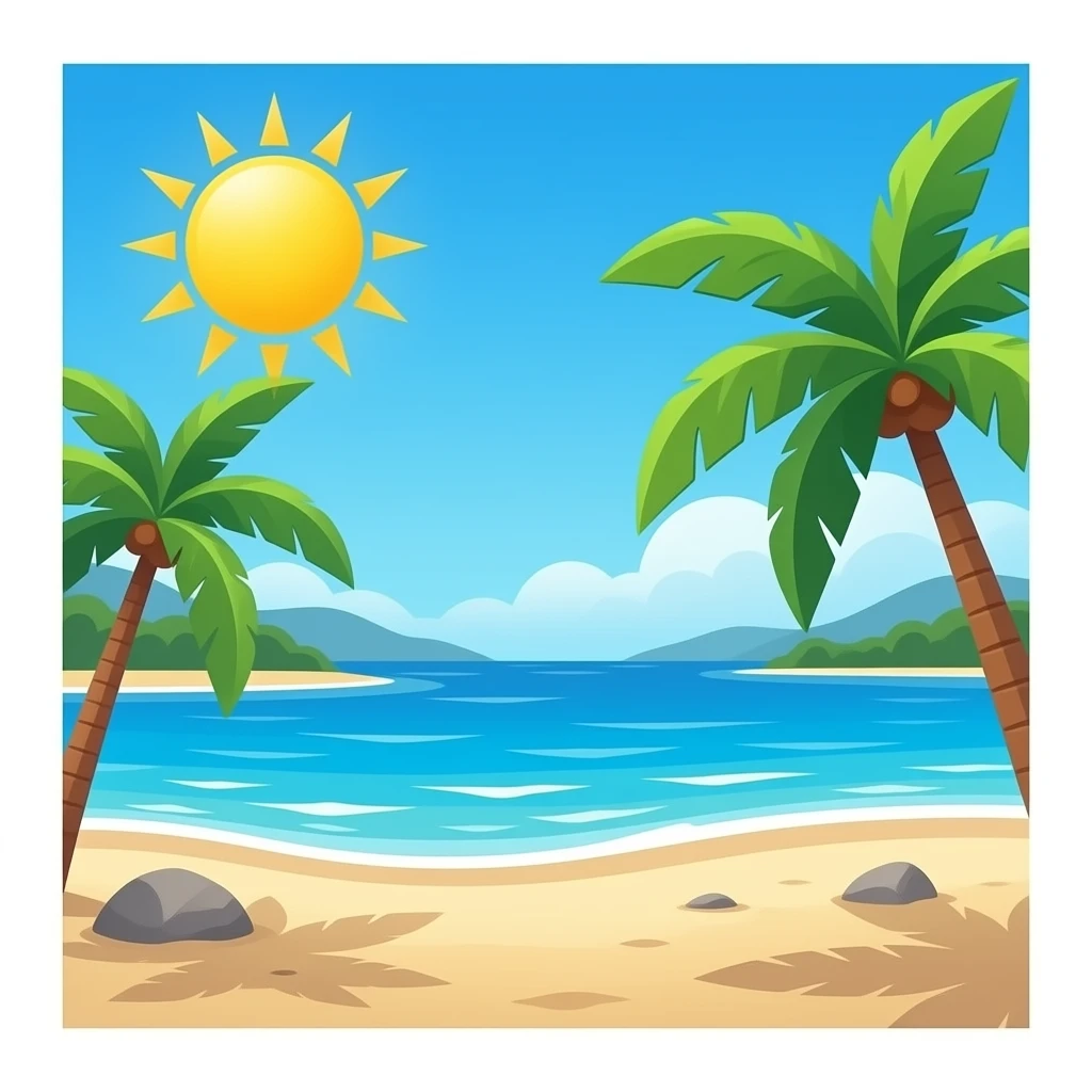 Beach emoji
