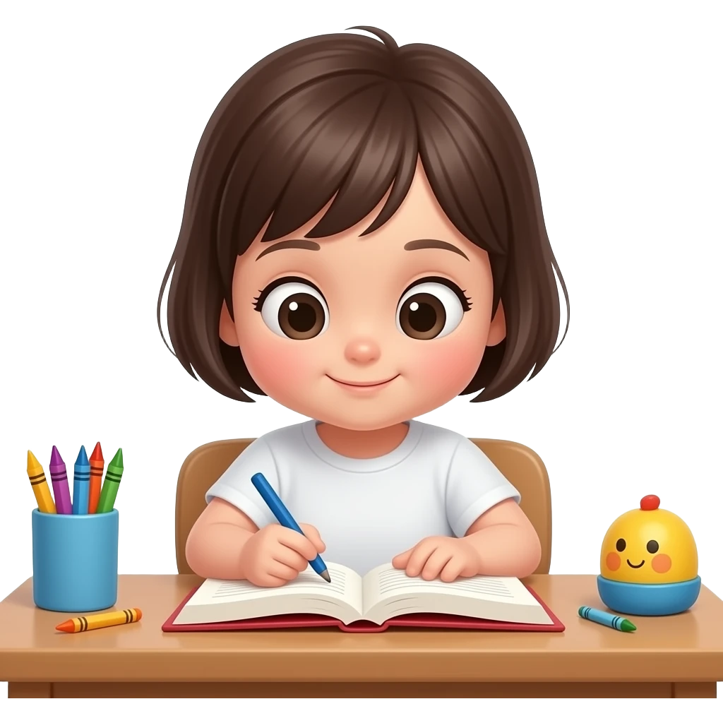 সময়মতো পড়াশোনা করি। (মেয়ে বাচ্চার ছবি) emoji