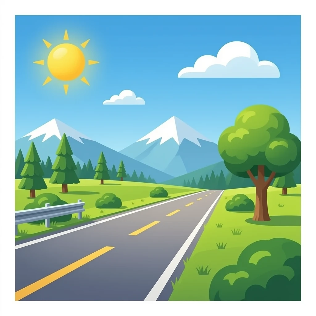 carretera lado emoji