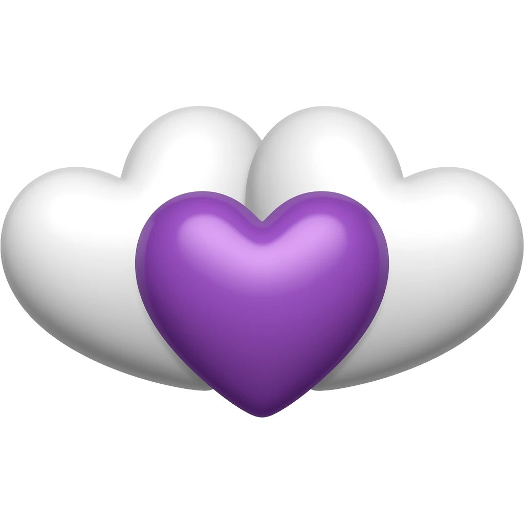 🤍💜🤍 emoji
