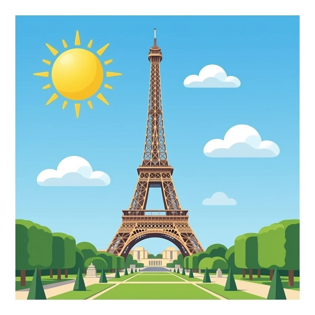 The Eiffel tower emoji