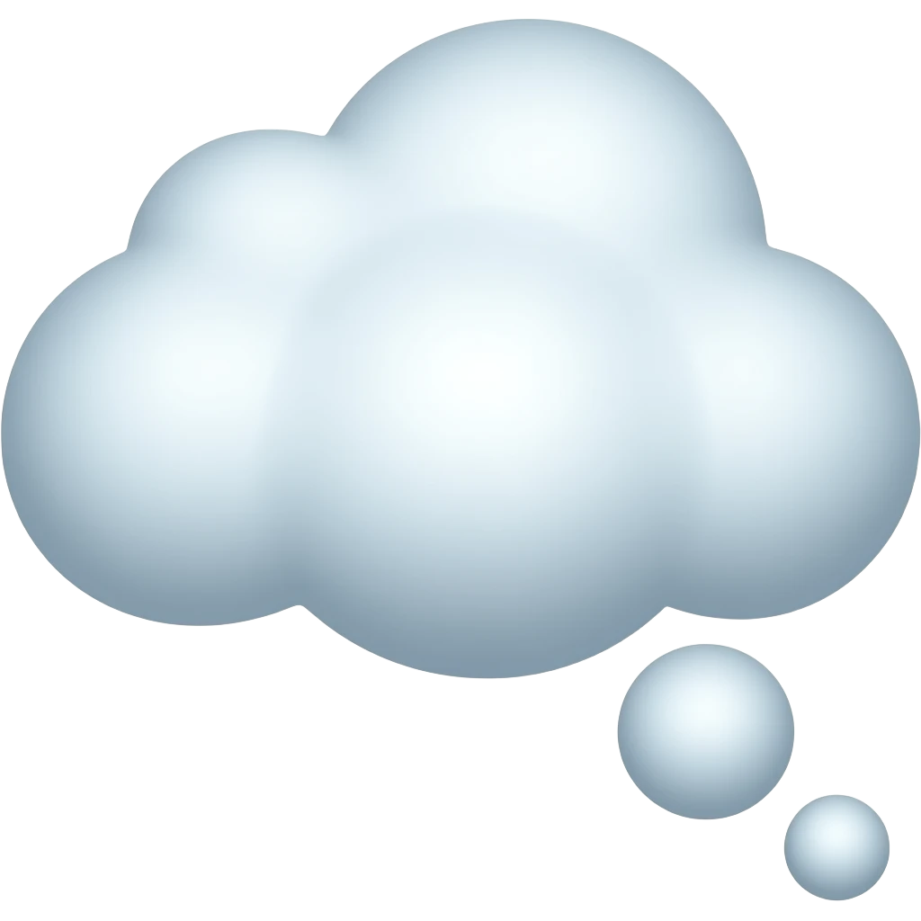 thinking cloud emoji