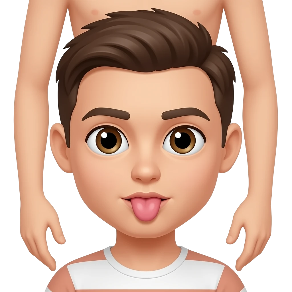 Licking a butt emoji