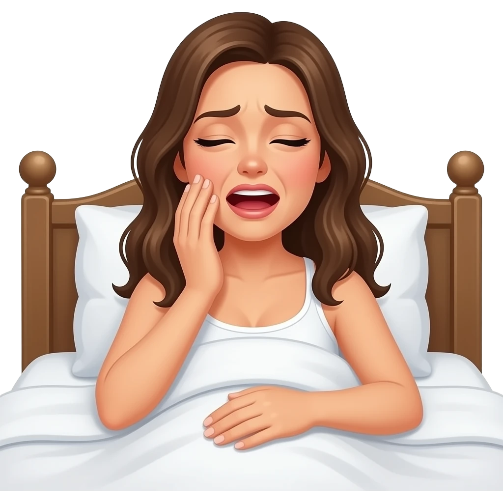 ناله کردن زن روی تخت خواب وسط سکس emoji
