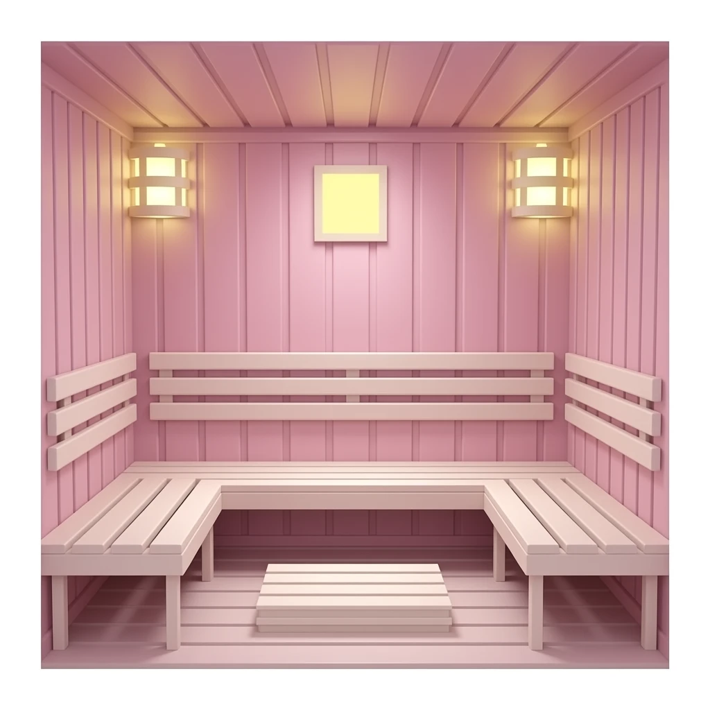 pink sauna emoji