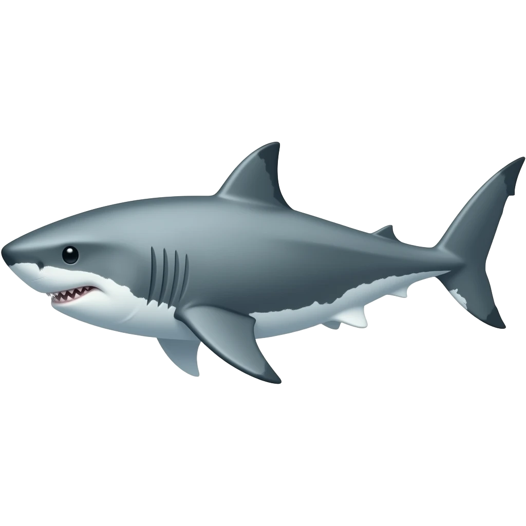 Great white shark emoji
