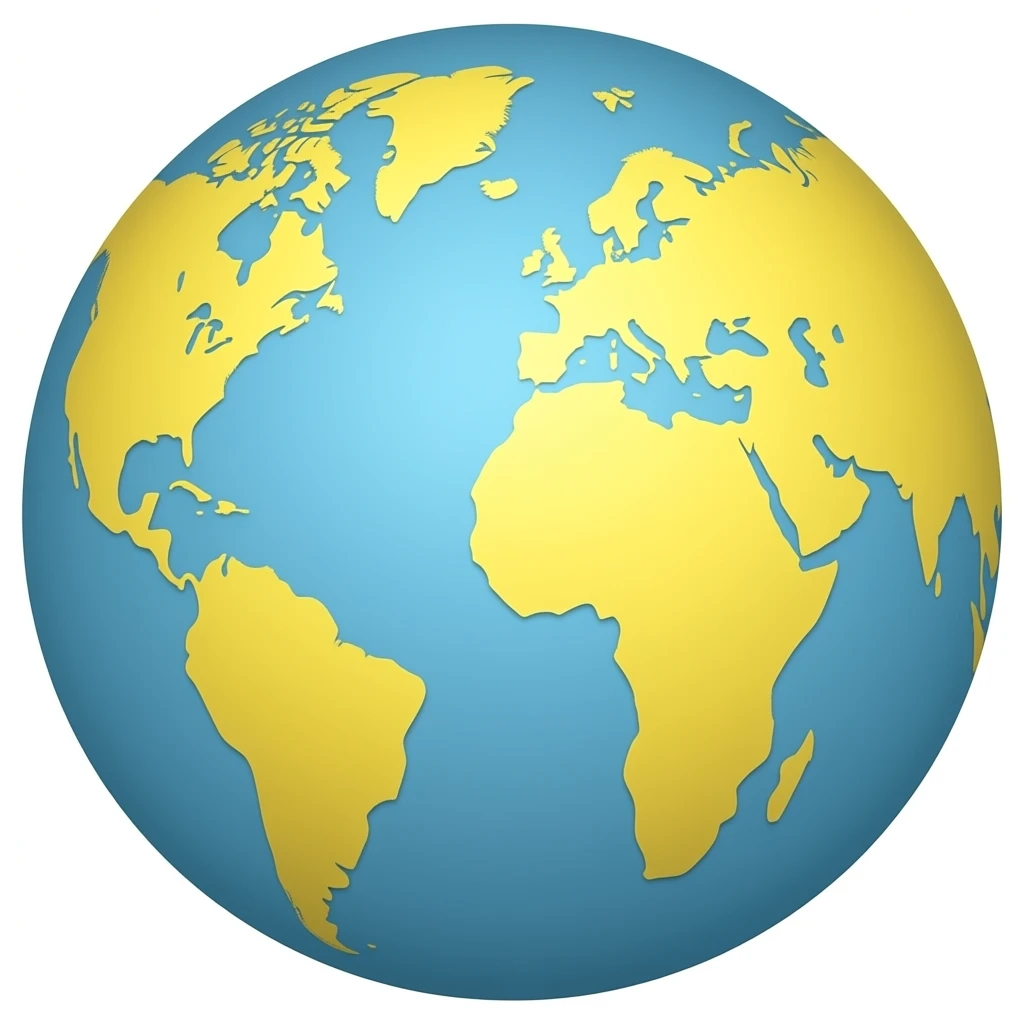 Yellow world emoji