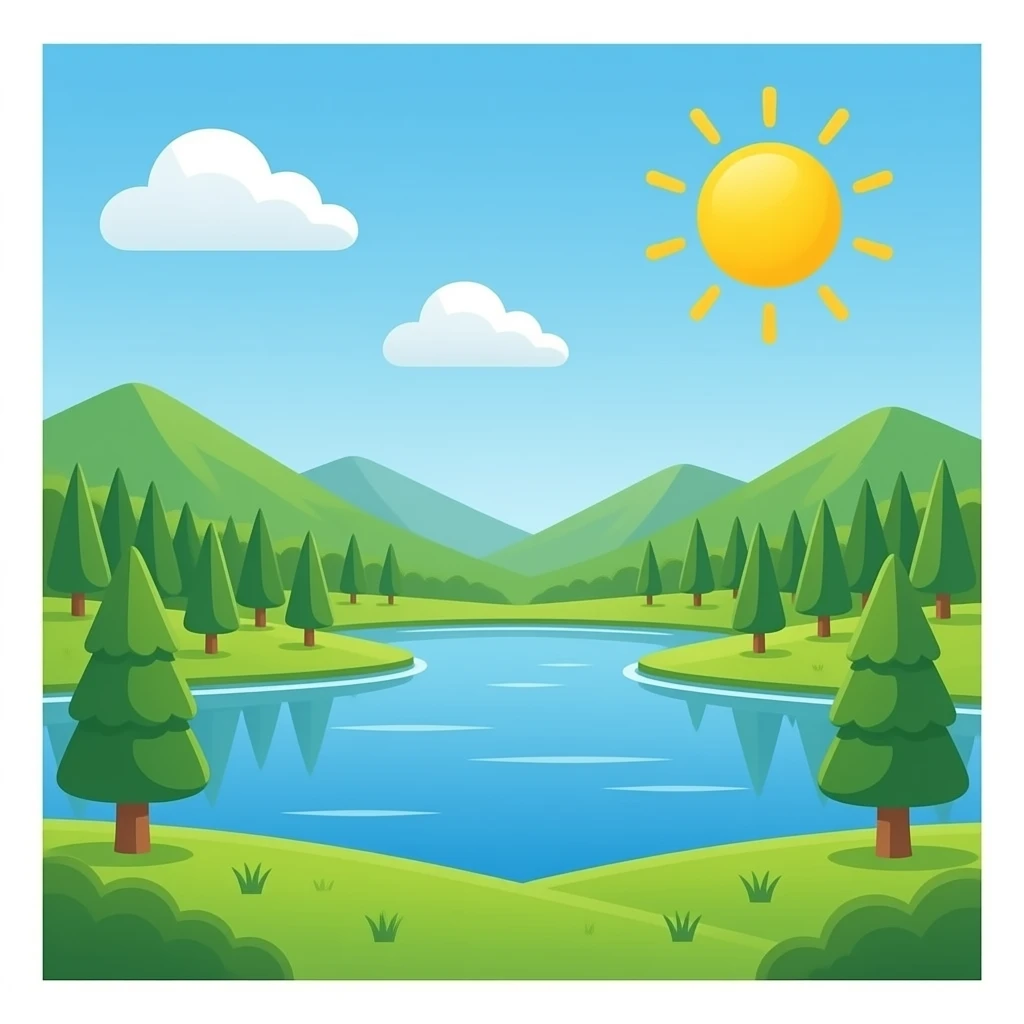 green lake emoji