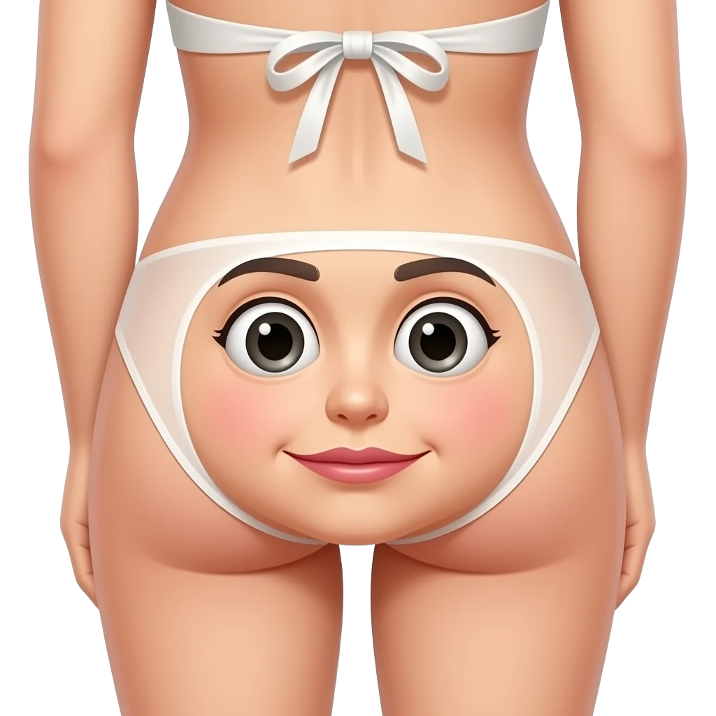 Face planted in between ass eating ass emoji