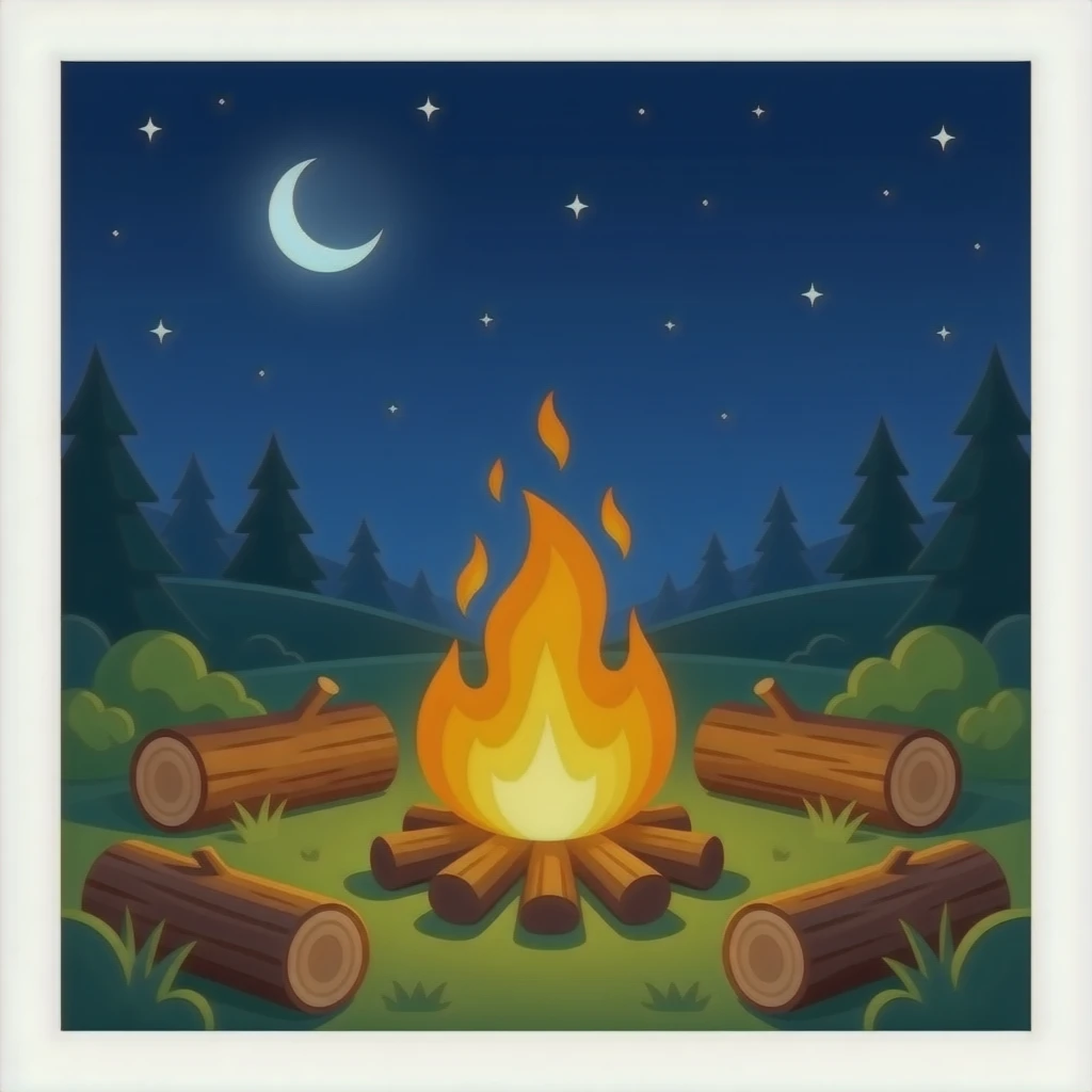 Campfire emoji
