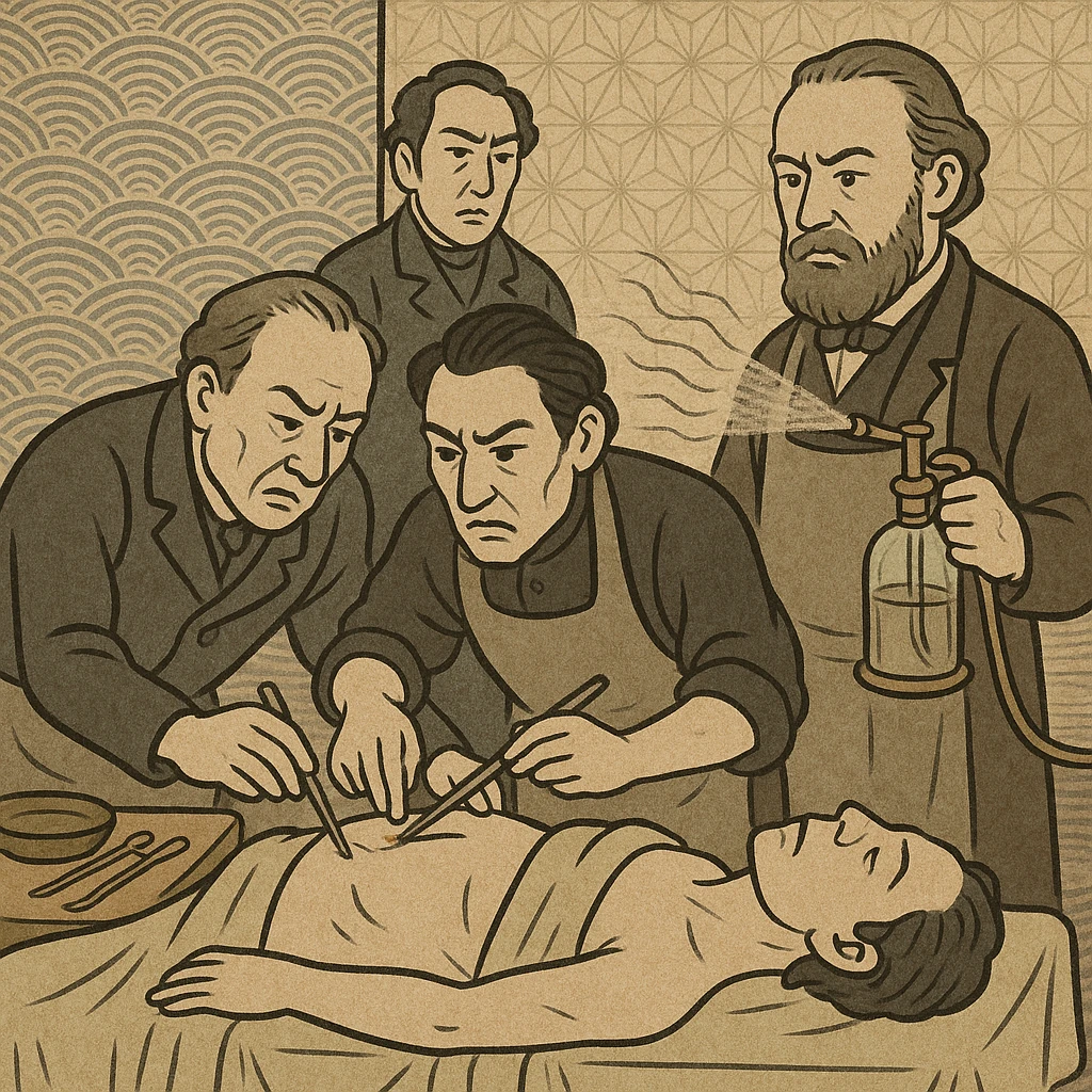 joseph listers use of the carbolic spray during a victorian operation emoji