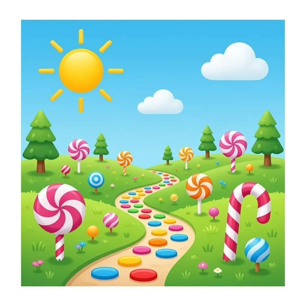 Candyland background emoji