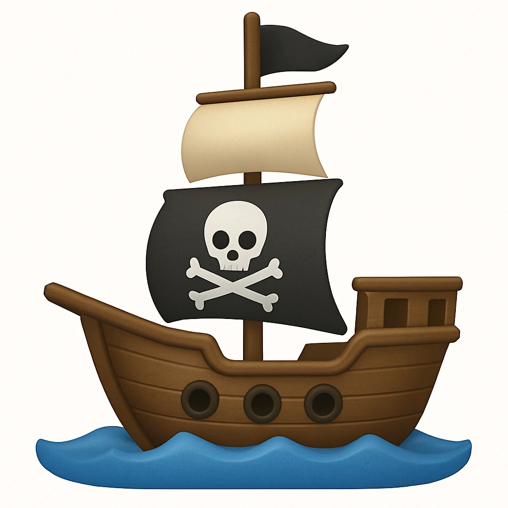pirate ship emoji