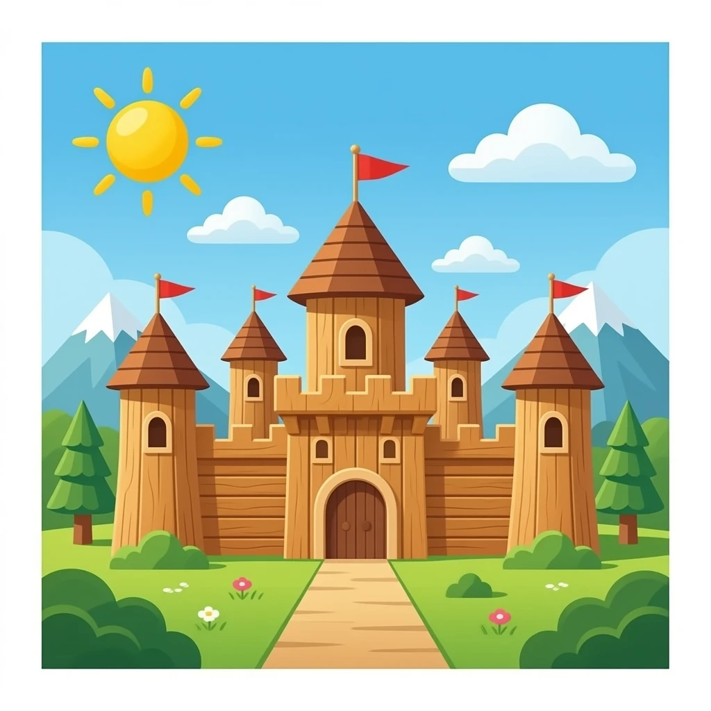 wooden fort emoji