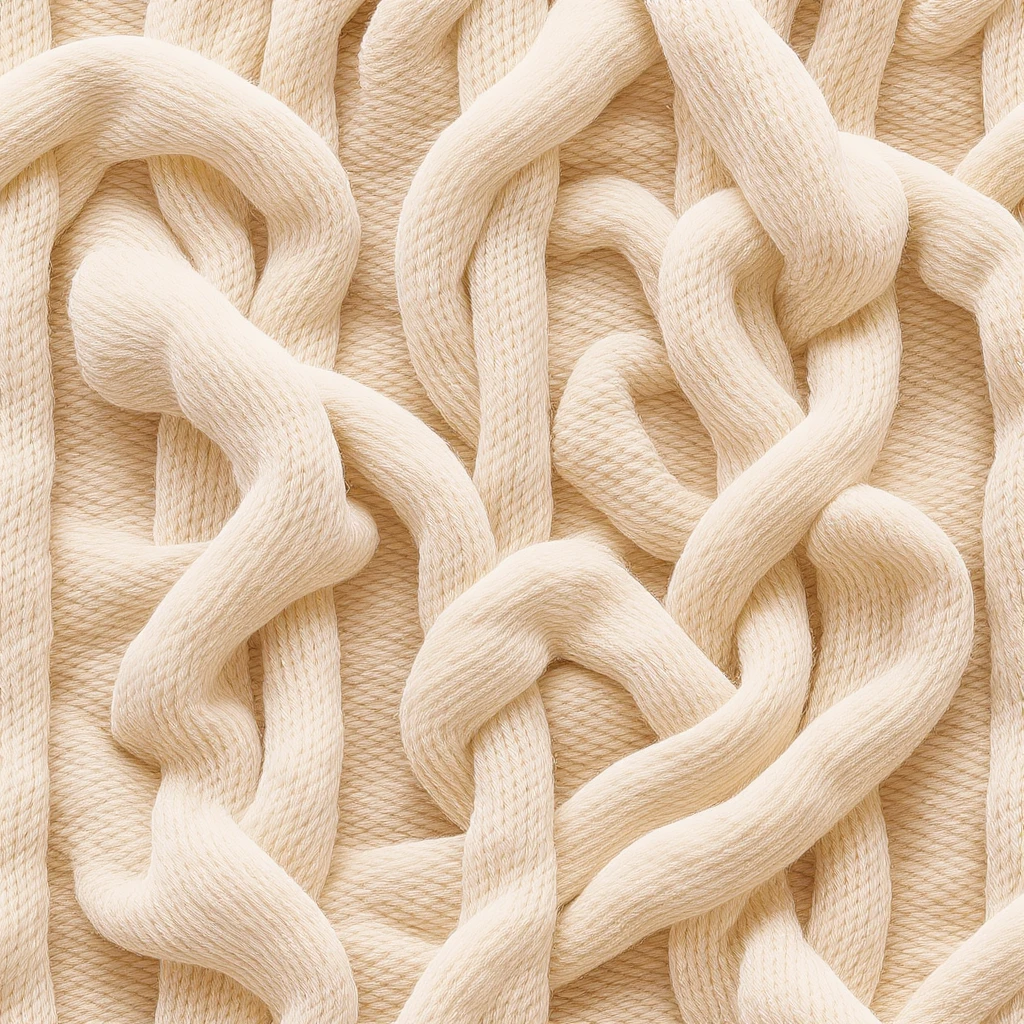 knitted sweater texture, seamless pattern, warm beige and cream tones, cozy autumn background, soft fabric style emoji