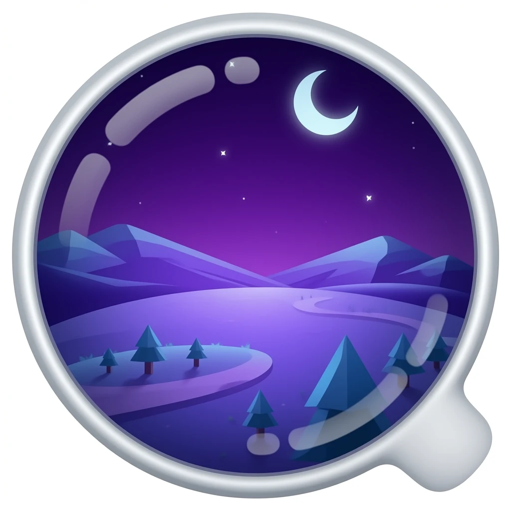 Purple planet emoji