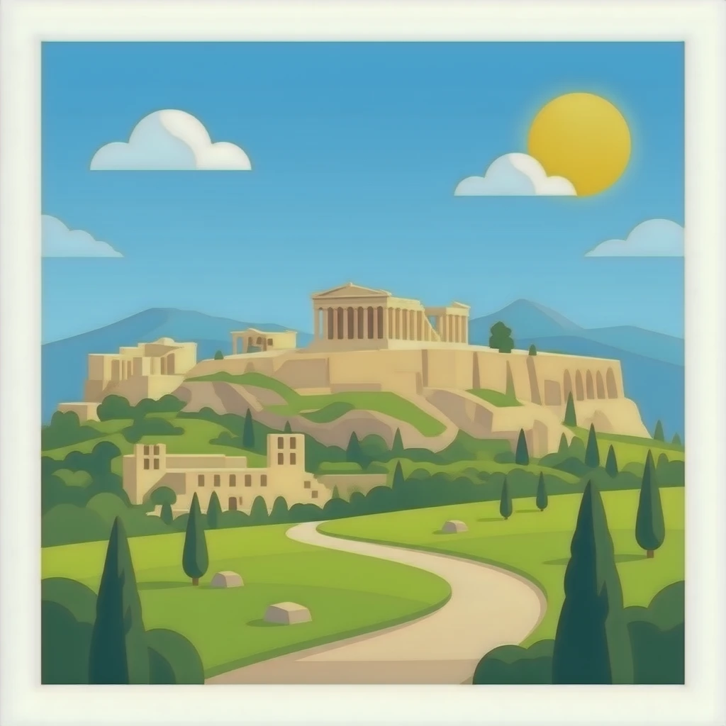 the Acropolis emoji
