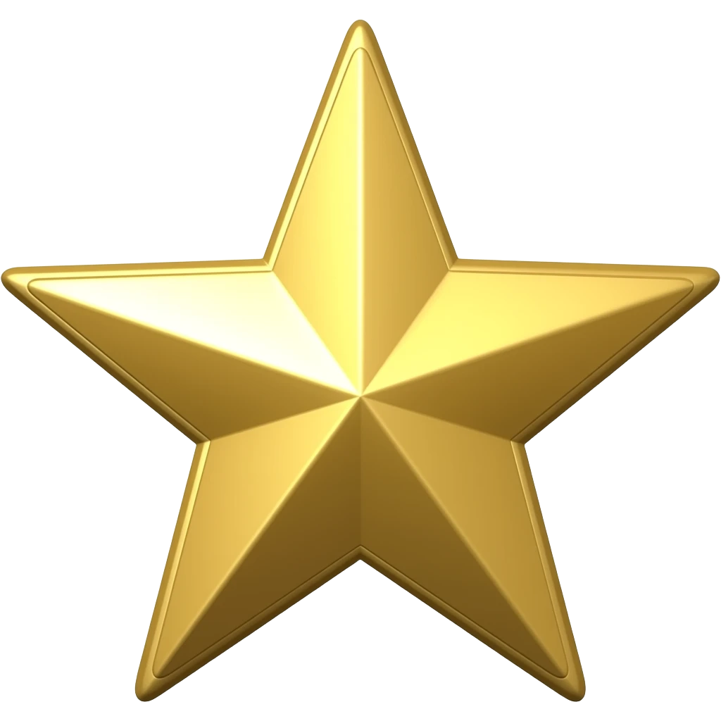 Chrome gold star emoji