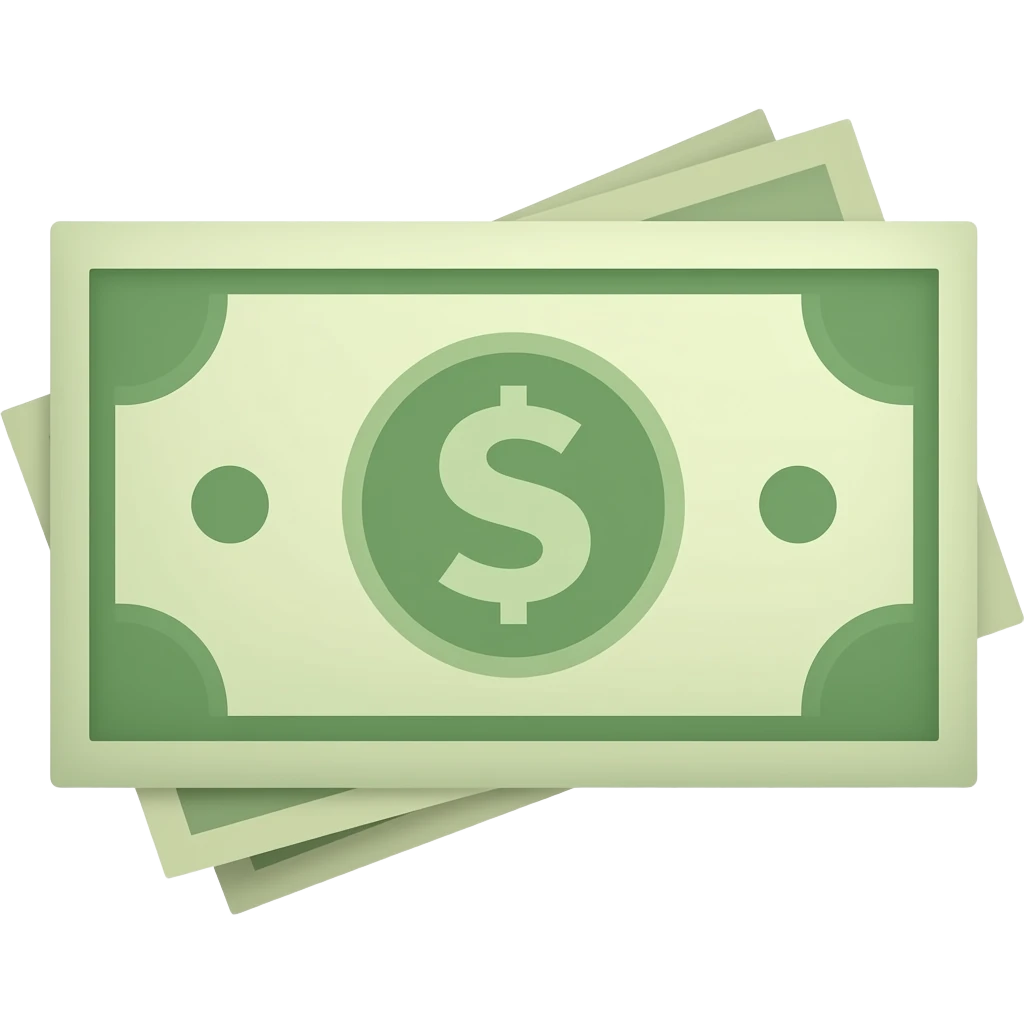 banknote minimalism emoji