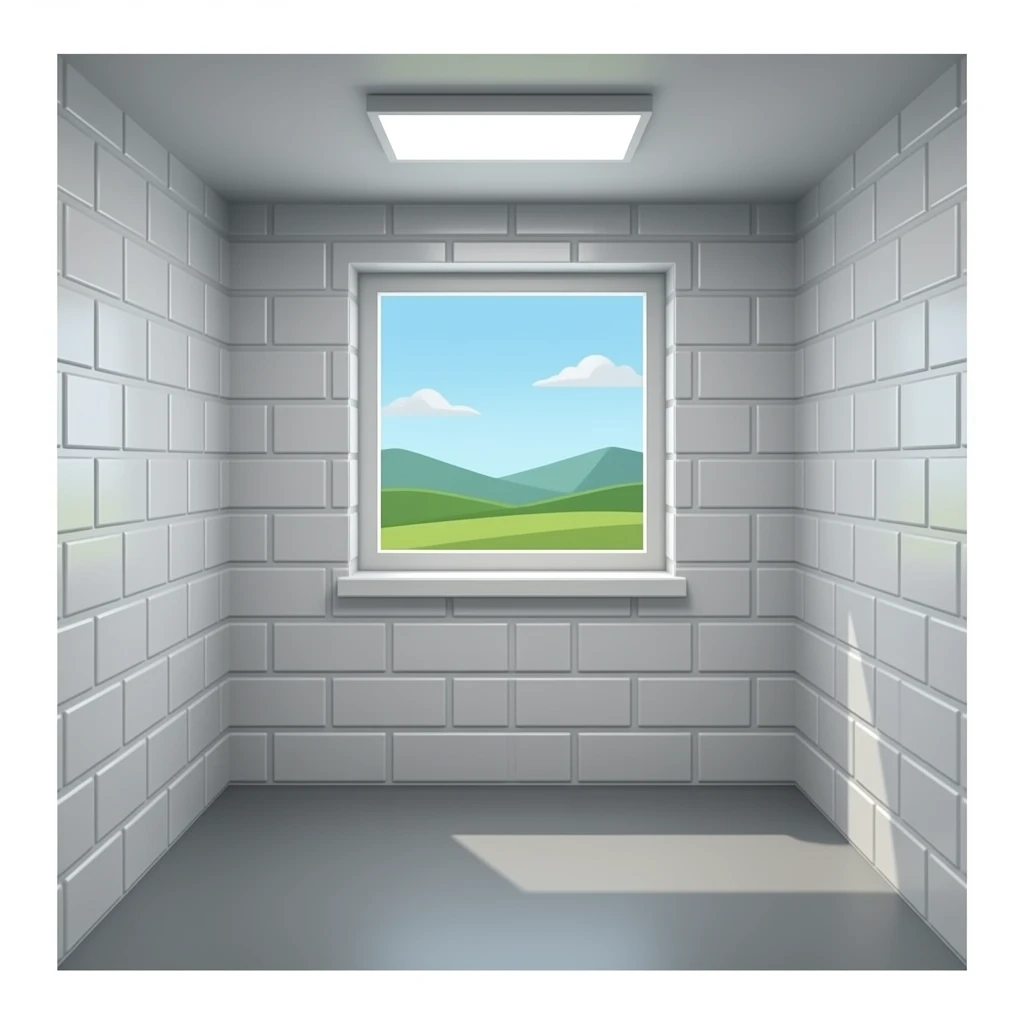 A small, narrow basement room with no windows emoji | AI Emoji Generator