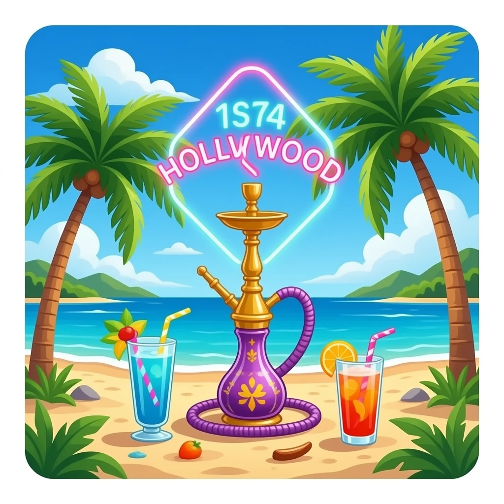 Shisha in Bollywood beach flordia emoji