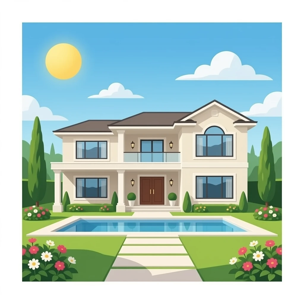 Luxury modern home emoji