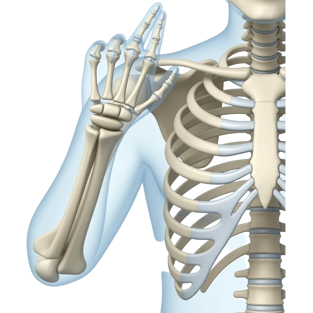 Do a skeletal arm emoji