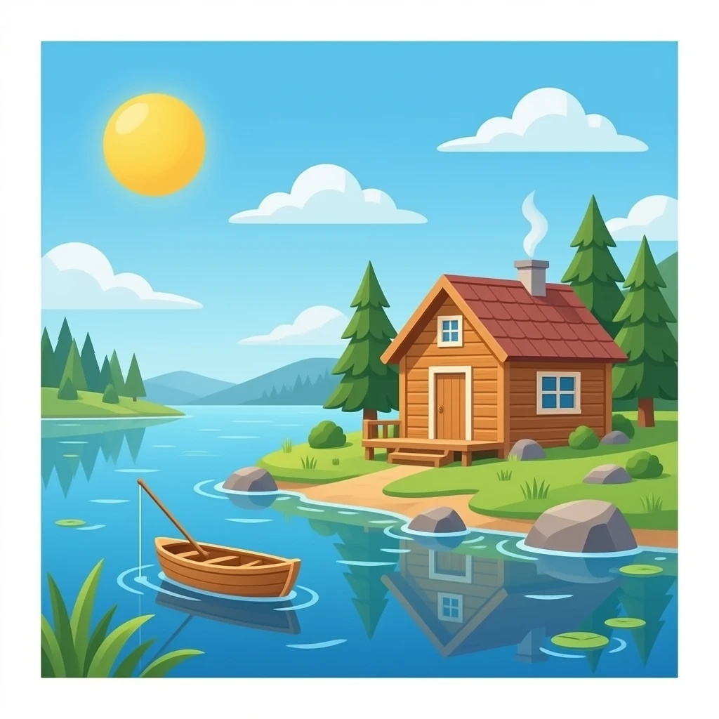 fishing cabin emoji