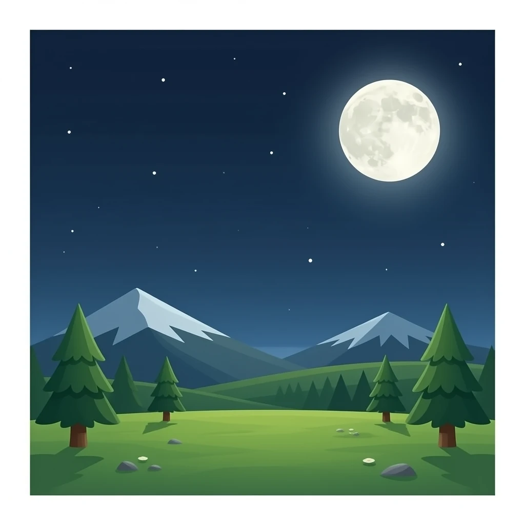 Open space on a black background emoji