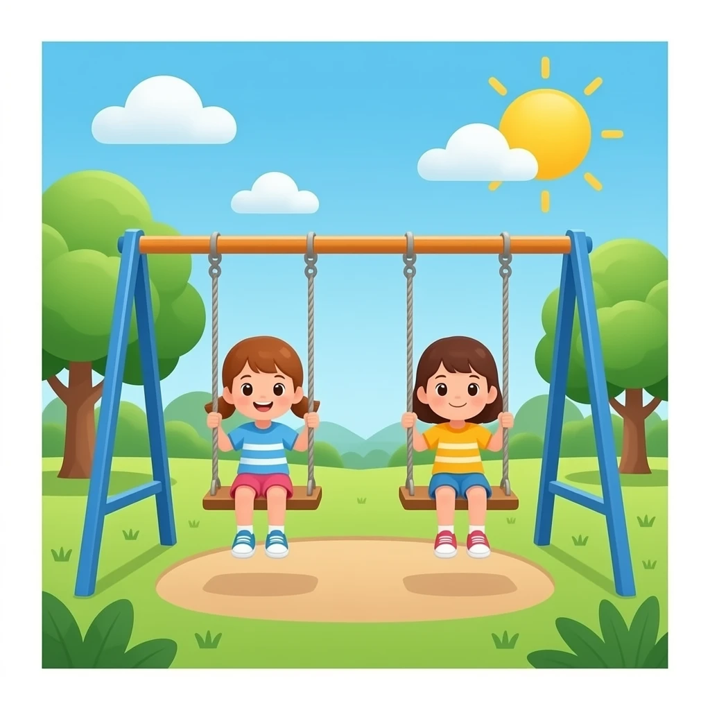 детские качели emoji