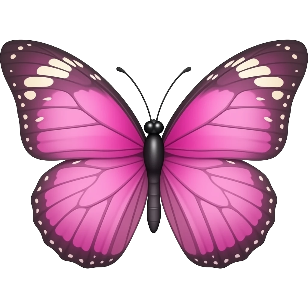 Pink butterfly emoji emoji