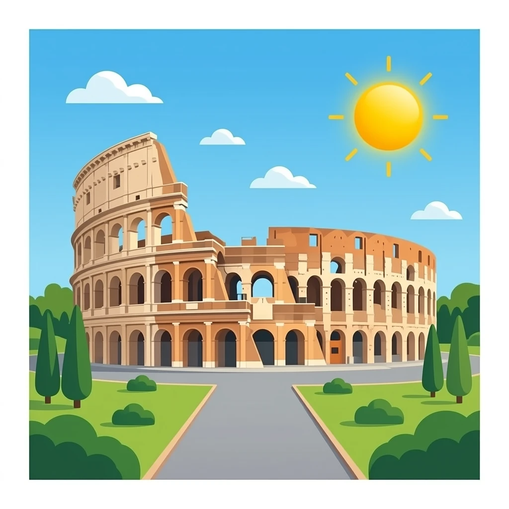 Coliseo romano emoji