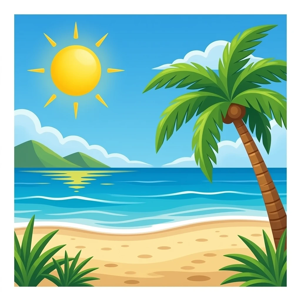 Plage emoji