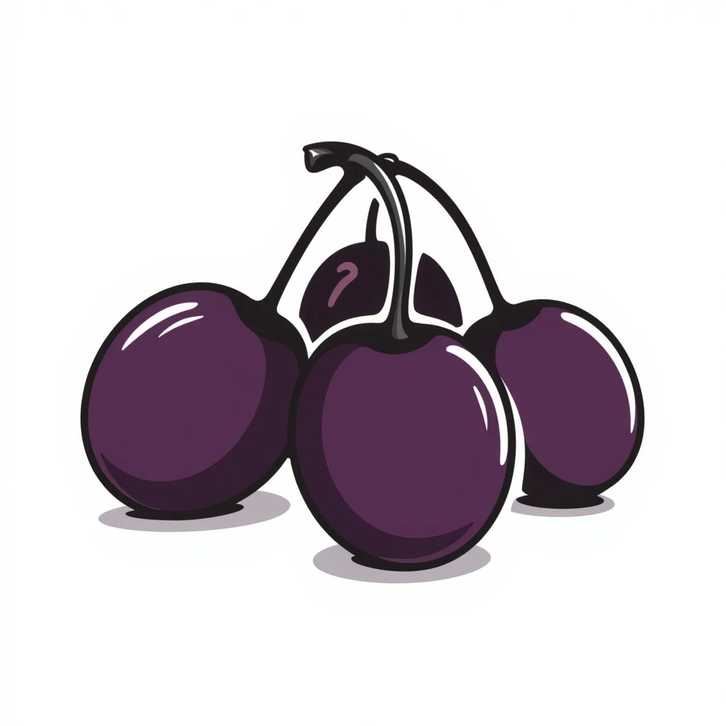 Plums emoji