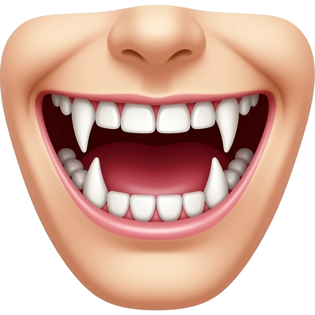 vampire teeth emoji
