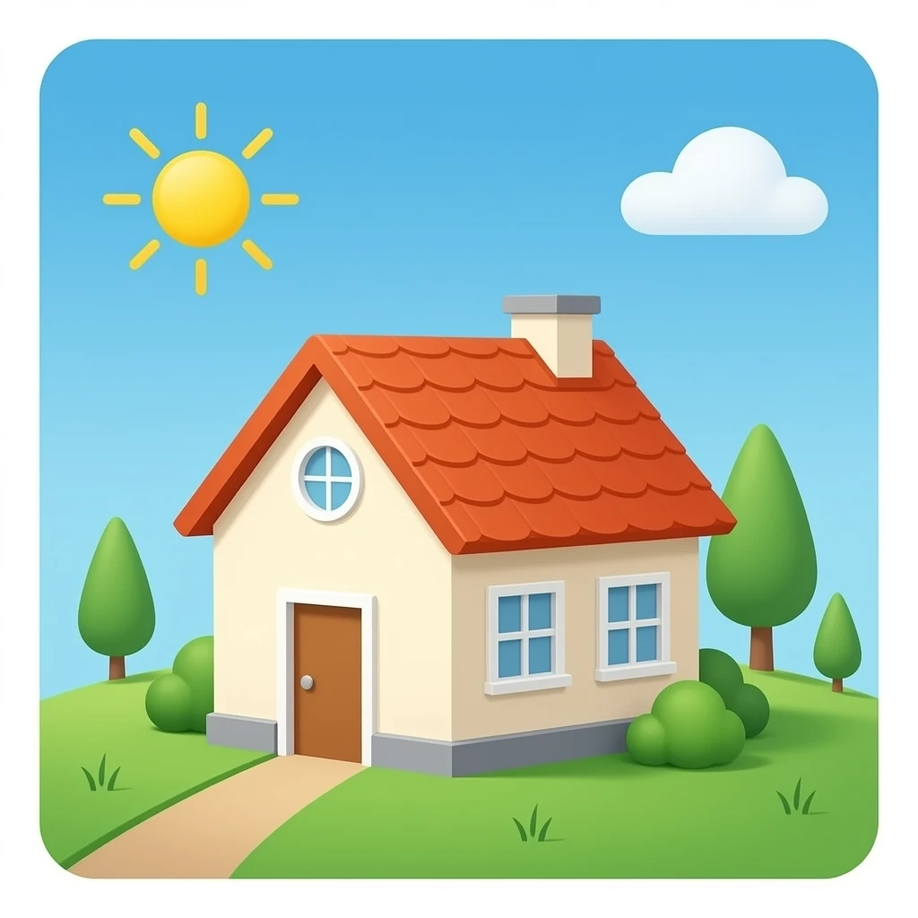 house down arrow emoji