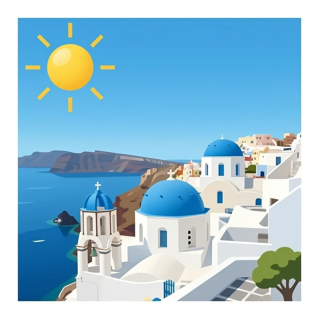 santorini emoji