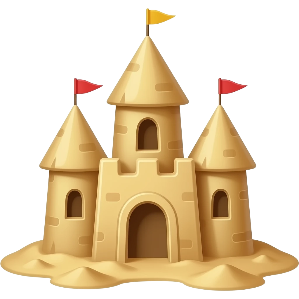 Sandcastle emoji