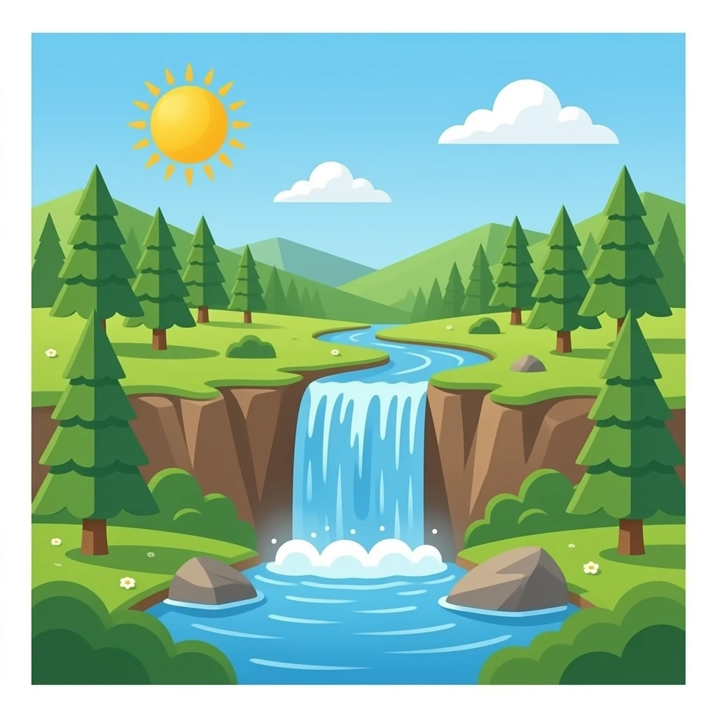 waterfall emoji